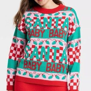 Santa Baby Festive Red and Green Sweater Size XXL